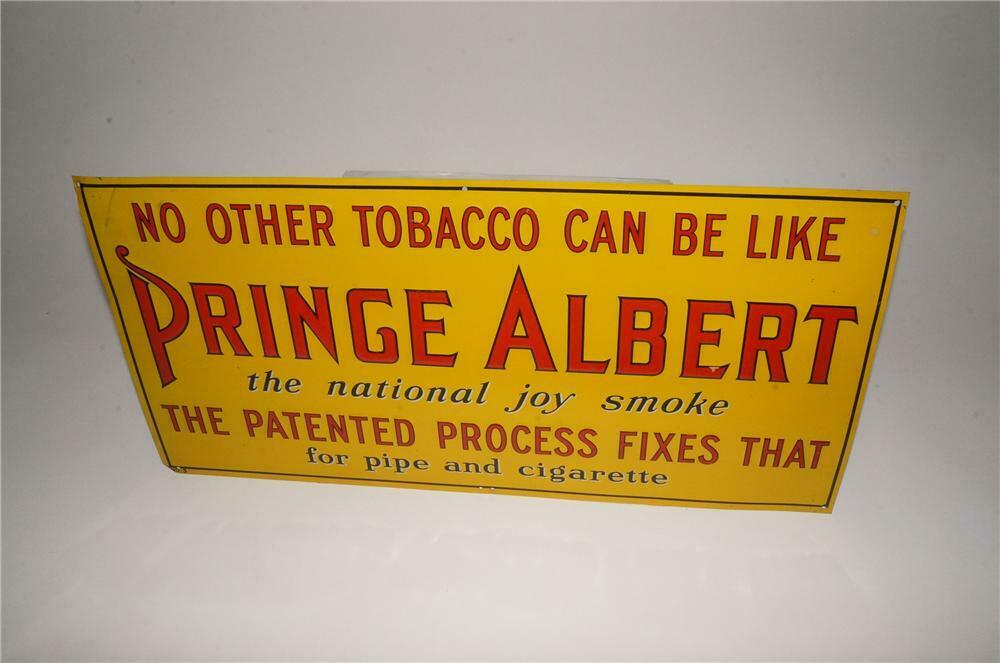 N.O.S. 1930's Prince Albert Tobacco embossed tin general store sign. -  Automobilia | Barrett-Jackson Auction Company