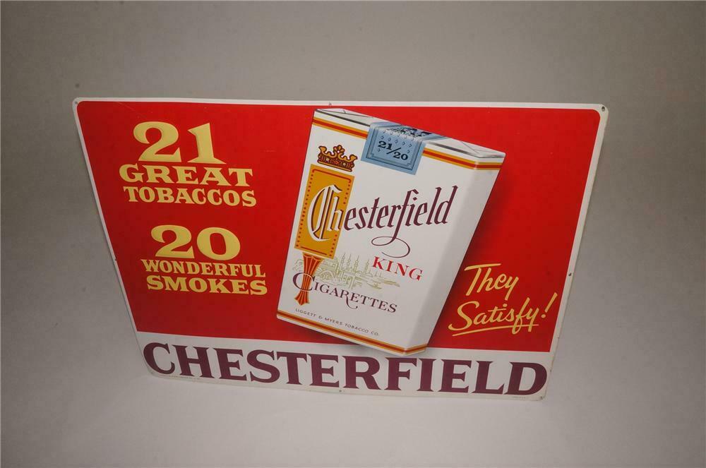 chesterfield cigarettes logo First Versions: N.O.S. 1950's Chesterfield Cigarettes tin