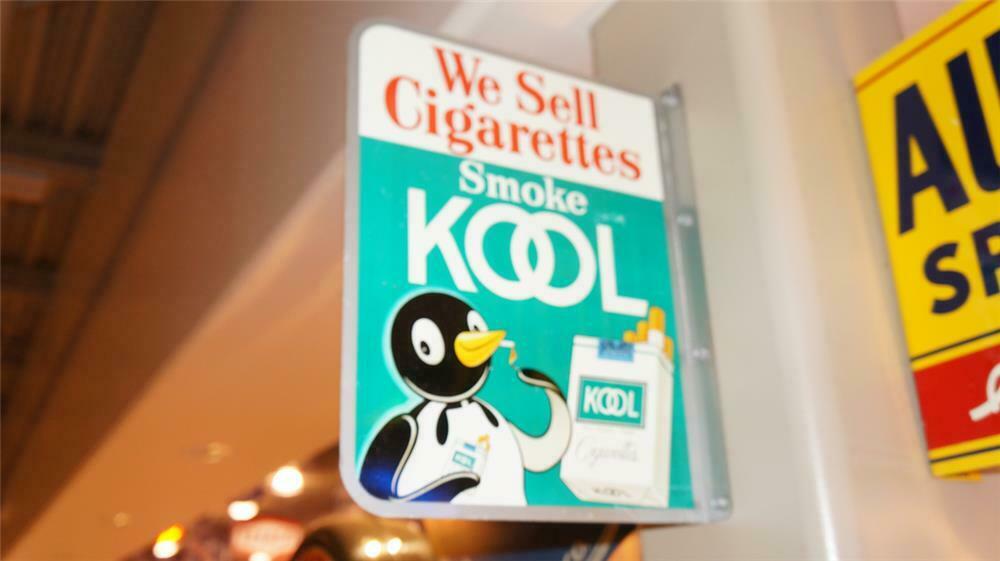 N.O.S. 1960's Kool Cigarettes tin flange sign with adorable Penguin  graphic. - Automobilia | Barrett-Jackson Auction Company