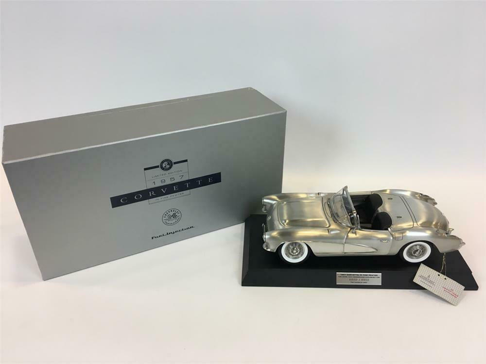 1957 Corvette in fine pewter by Franklin Mint #370 of 1000
