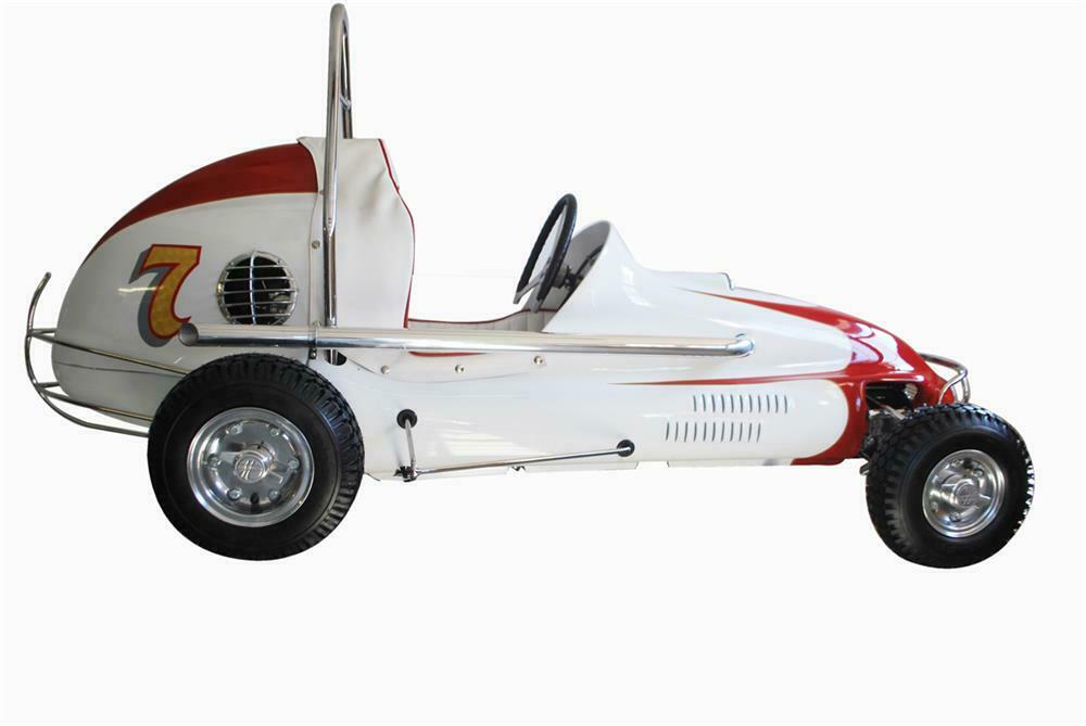 Extremely rare authentic Moss 1/4 Midget Racer. - Automobilia