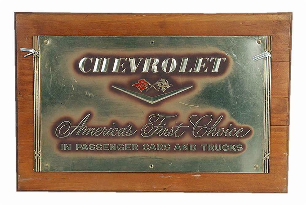 Wonderful 1950s Chevrolet 'America's First Choice' dealership
