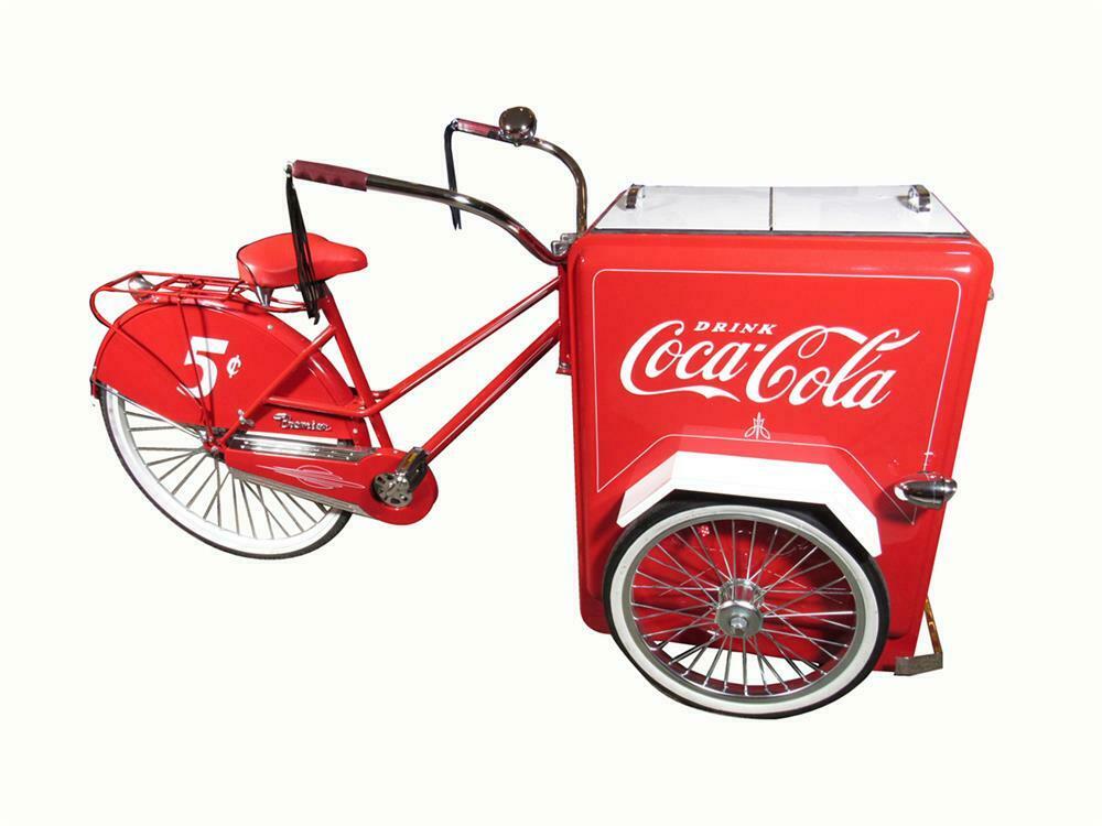 Fabulous 1940s-50s custom-crafted Premier Coca-Cola vendor's