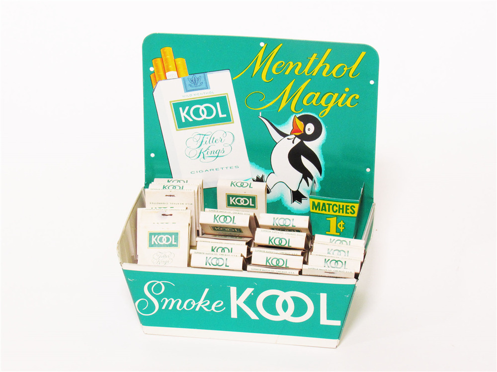 1960S SMOKE KOOL CIGARETTES 'MENTHOL MAGIC' METAL COUNTERTOP