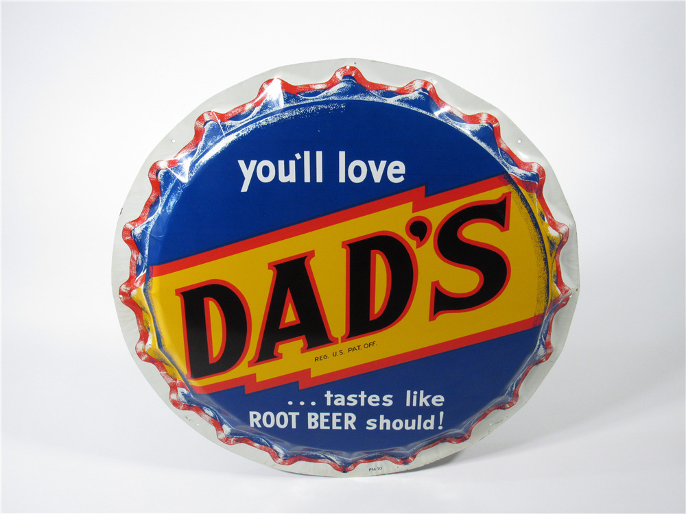 1950S DAD'S ROOT BEER TIN SIGN - Automobilia | Barrett-Jackson