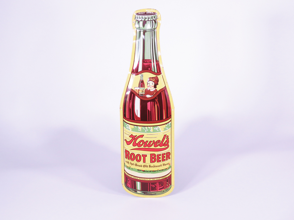 レトロ】ヴィンテージ 広告看板 ブリキ Howel's Root Beer レトロ
