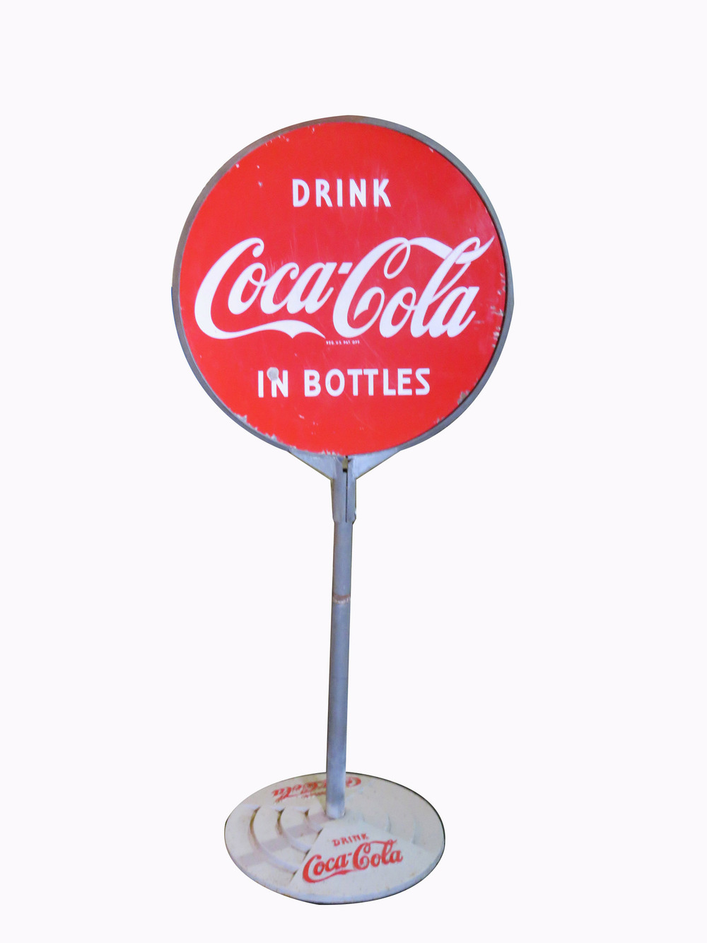 【新品未使用】Coca-Cola BIG 打出の小槌形バルーン 100✕56cm CIRCA 1940S-50S COCA-COLA PORCELAIN LOLLIPOP CURB SIGN