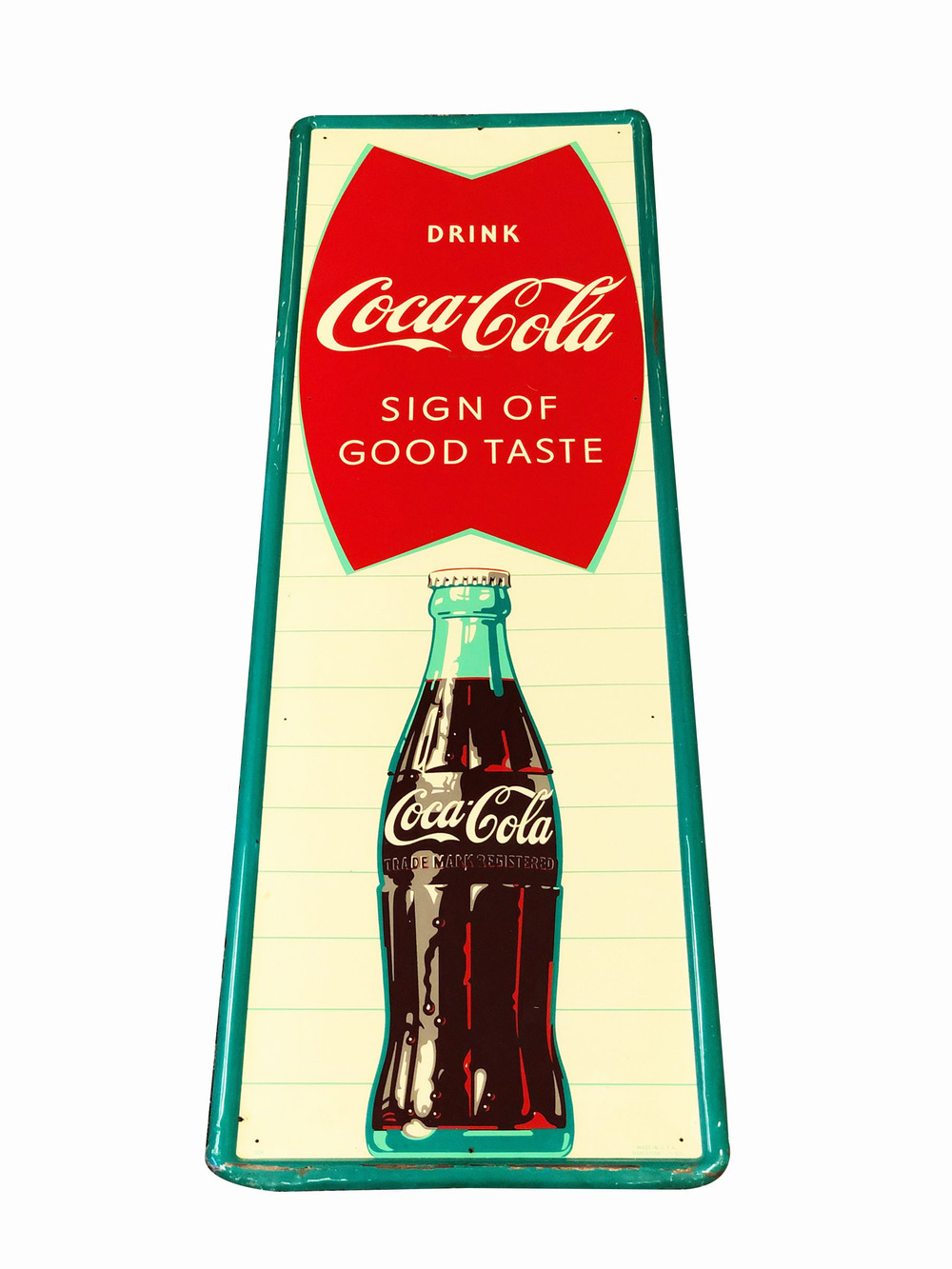 1950S COCA-COLA TIN SIGN - Automobilia | Barrett-Jackson Auction