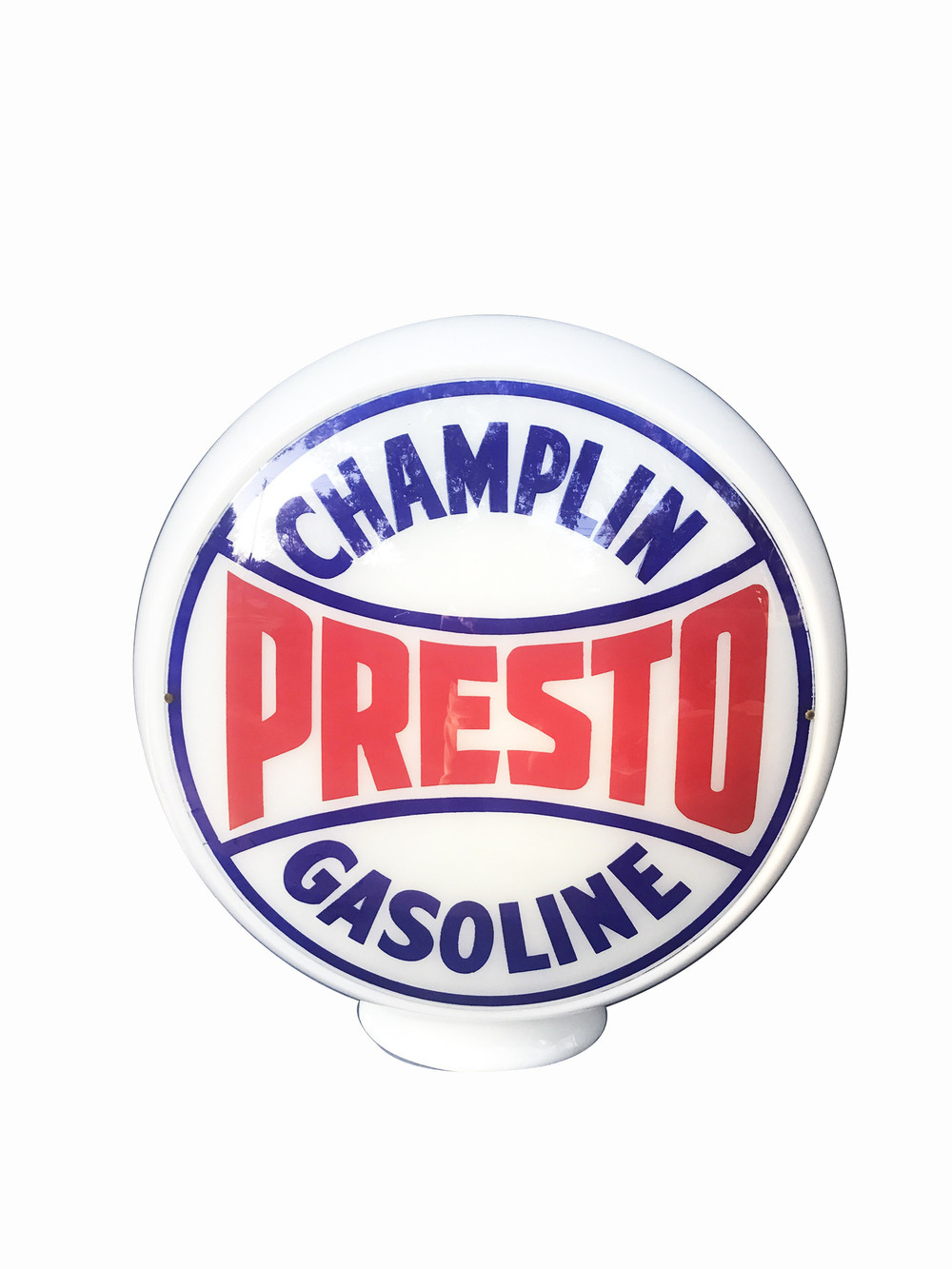 1940S CHAMPLIN PRESTO GASOLINE GAS PUMP GLOBE - Automobilia