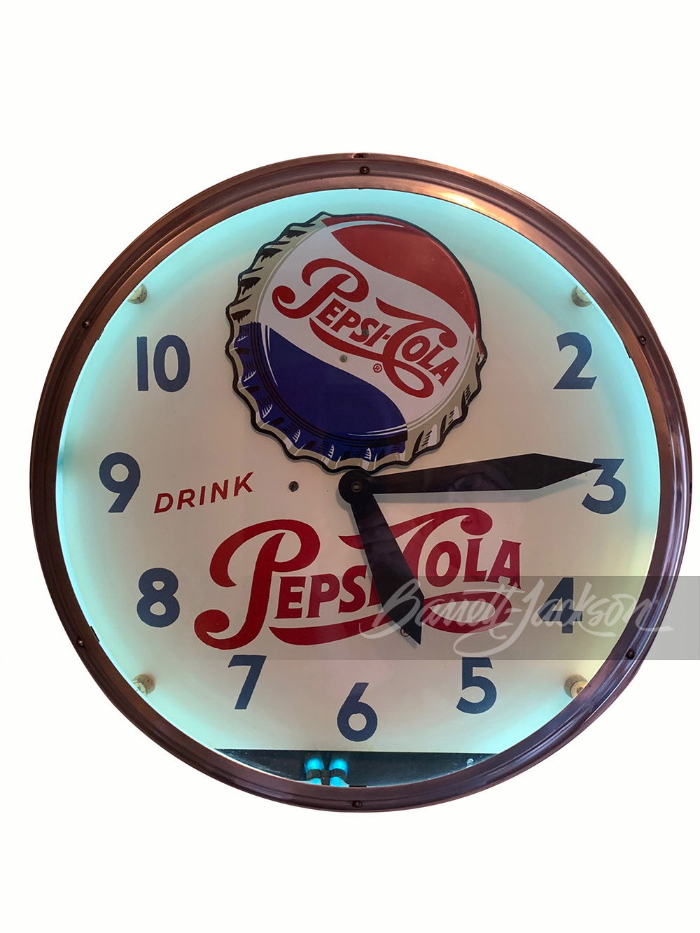 1951 PEPSI-COLA NEON CLOCK - Automobilia | Barrett-Jackson Auction