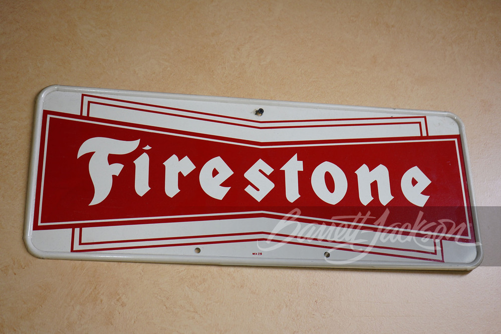FIRESTONE TIRES TIN SIGN - Automobilia | Barrett-Jackson Auction