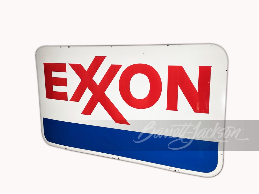 VINTAGE EXXON OIL PORCELAIN SIGN - Automobilia | Barrett-Jackson