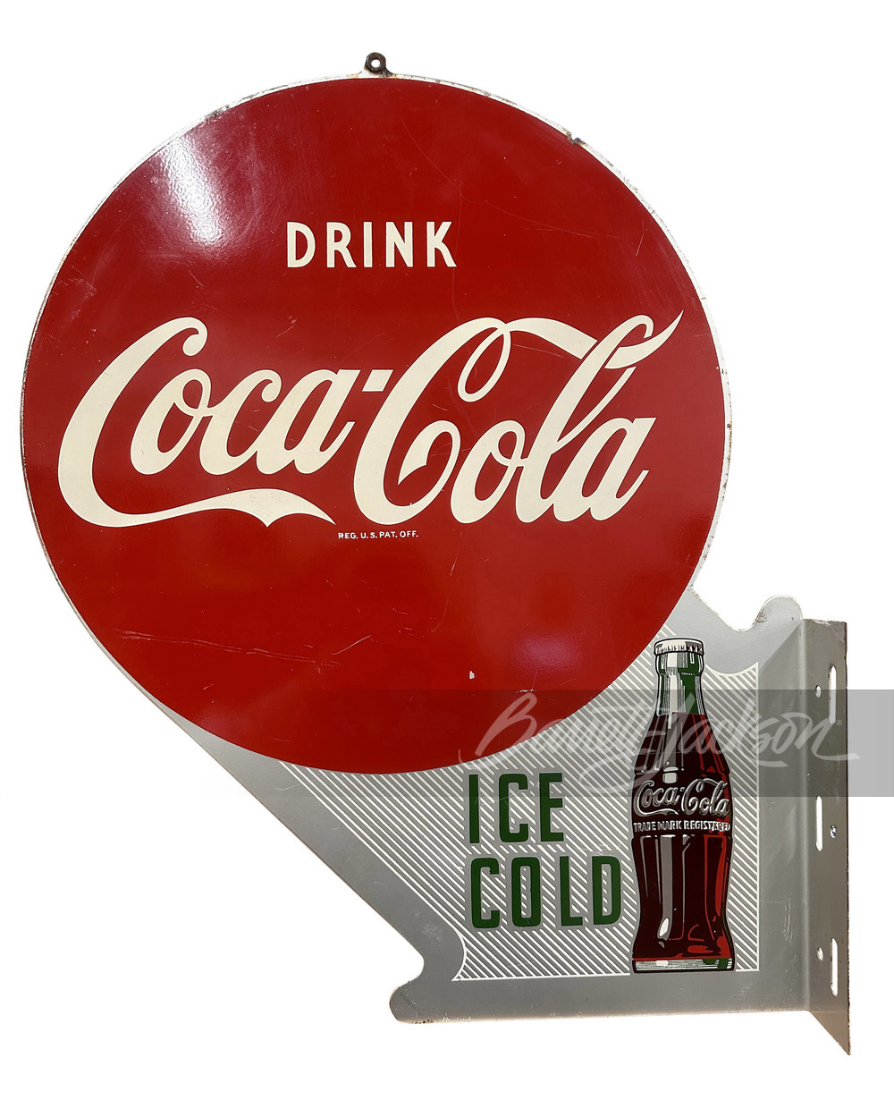 EARLY 1950S COCA-COLA TIN FLANGE SIGN - Automobilia | Barrett