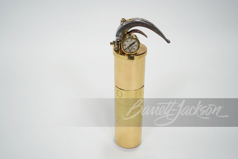 CIRCA 1920S ALFCO BRASS AIRCRAFT FIRE EXTINGUISHER - Automobilia