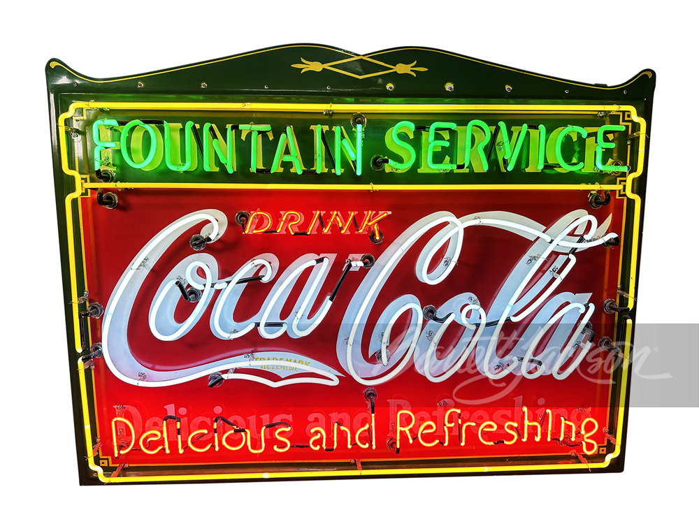 1930S COCA-COLA PORCELAIN WITH NEON SIGN - Automobilia | Barrett