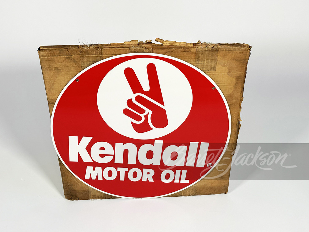 KENDALL MOTOR OIL TIN SIGN - Automobilia | Barrett-Jackson Auction