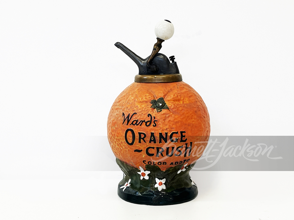 シンゾーン SLADOLED PARLOR TEE 34 ORANGE CIRCA 1910S-20S WARD'S ORANGE CRUSH SYRUP DISPENSER - Automobilia