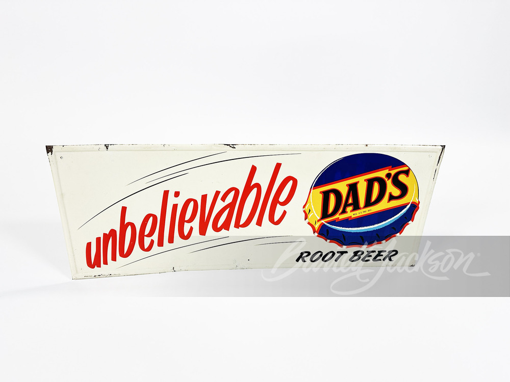 LATE-1950S DAD'S ROOT BEER TIN SIGN - Automobilia | Barrett