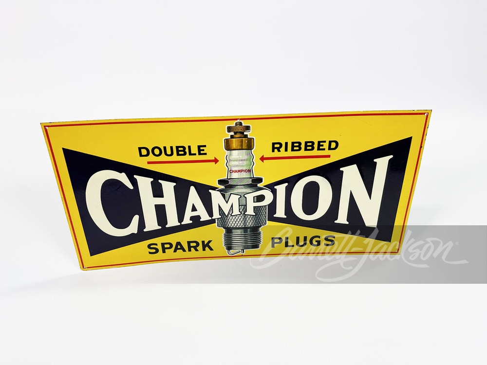 1930S CHAMPION SPARK PLUGS TIN SIGN - Automobilia | Barrett