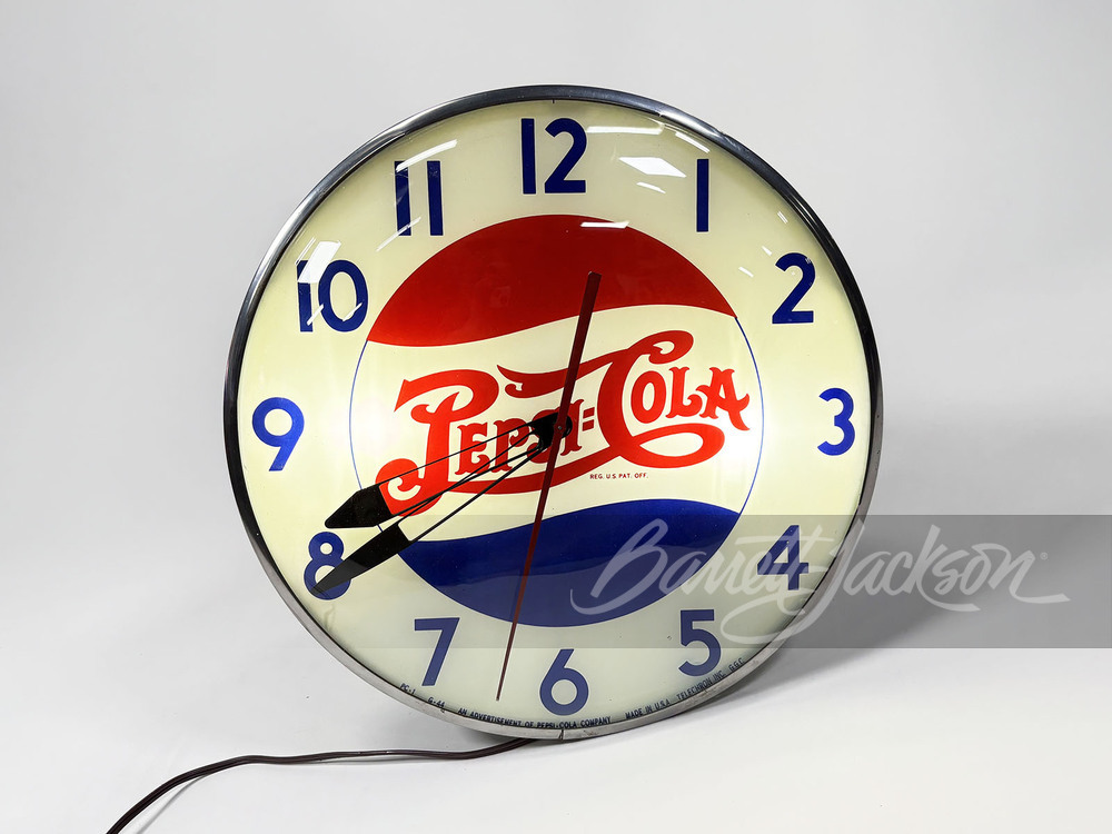 1944 PEPSI-COLA LIGHT-UP CLOCK - Automobilia | Barrett-Jackson