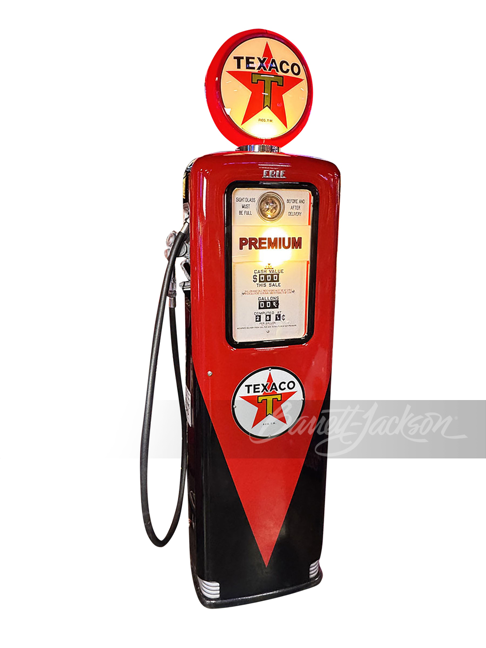 LATE 1940S-EARLY '50S TEXACO OIL ERIE MODEL #77 GAS PUMP