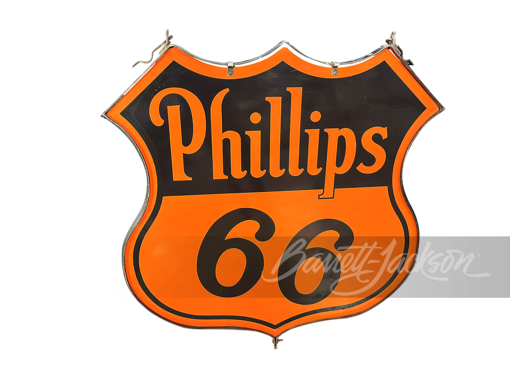 1940S PHILLIPS 66 OIL PORCELAIN SIGN - Automobilia | Barrett
