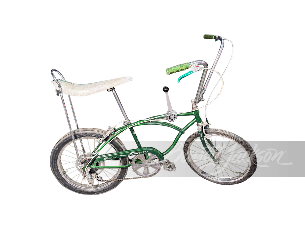 schwinn sting-ray bicycle Classic Old School Krate Bike, Ape Handlebar And Bucket Saddle, 20-Inch Wheels Blast with the Schwinn Coal Krate MarketPlace: Restored Vintage 1972 Schwinn