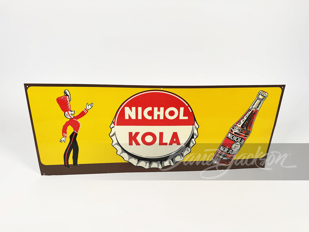 1940S NICHOL KOLA TIN SIGN - Automobilia | Barrett-Jackson Auction