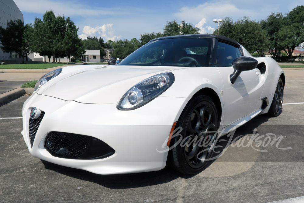 2017 Alfa Romeo 4C Spider: market value and price history