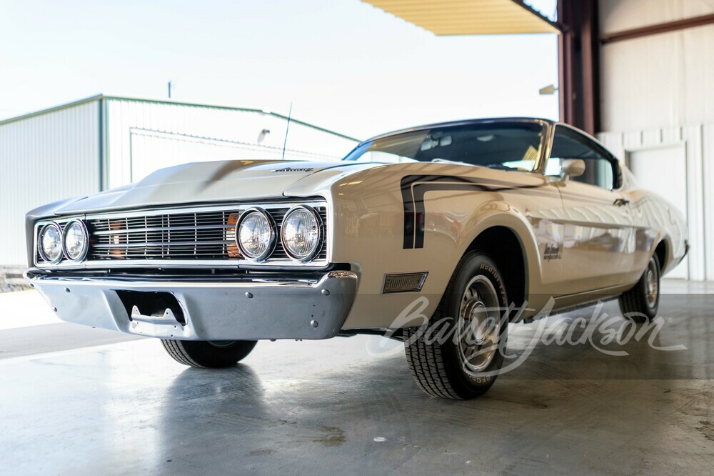 1969 Mercury Cyclone Spoiler II Dan Gurney Edition Tri-Blend T-Shirt - Athletic Grey, Classic Car Design, XX-Large