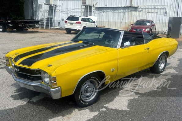 Chevrolet Chevelle SS Cabriolet Jaune 1970 - Restomod Miniature 1/18 GMP