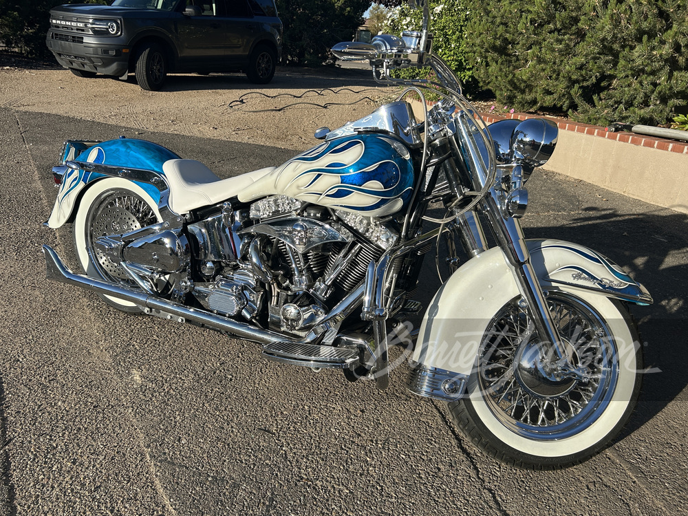 Harley-Davidson スタジャン ホワイト/ブルー Harley-Davidson