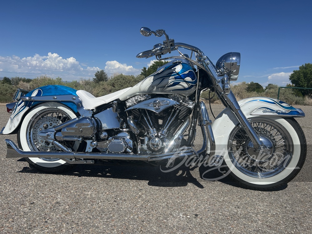 Harley-Davidson スタジャン ホワイト/ブルー Harley-Davidson スタジャン ホワイト/ブルー Harley-Davidson
