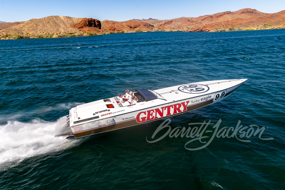 1985 GENTRY TURBO EAGLE SCARAB POWERBOAT PILOTED BY DON JOHNSON - Vehicle | Barrett-Jackson Auction Company
