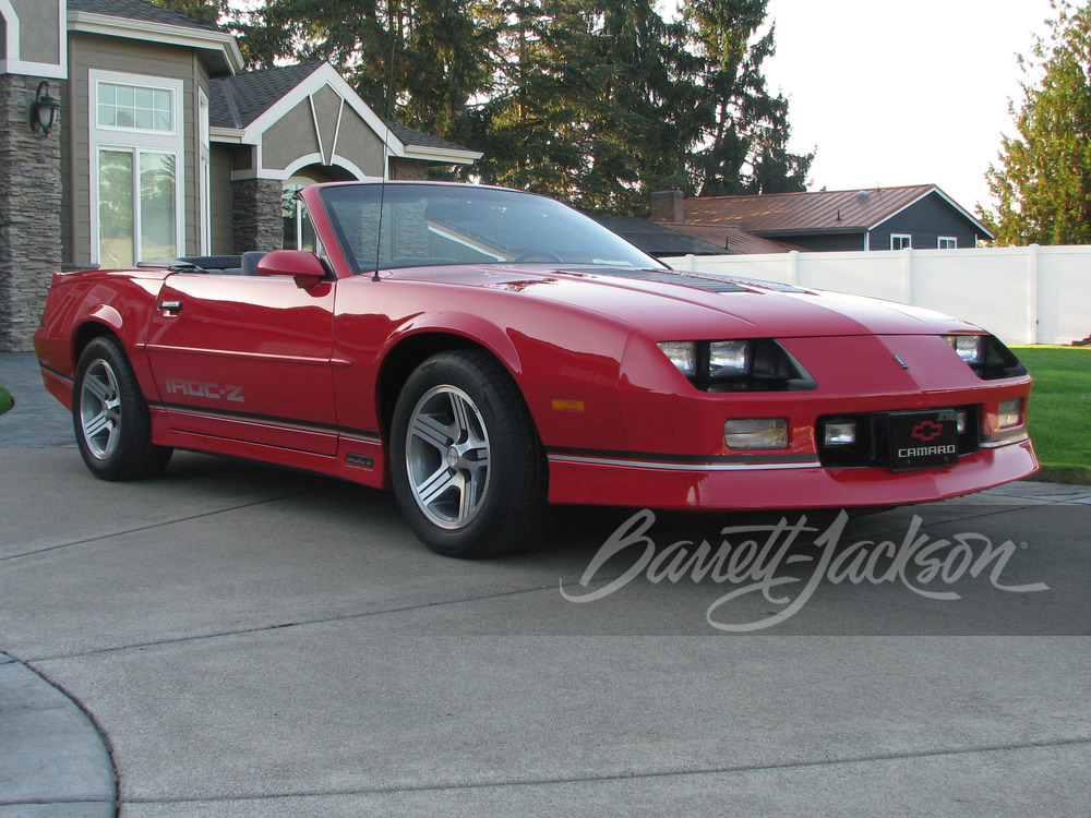 1989 Chevrolet Camaro Iroc Z Convertible — photo 1 of 60
